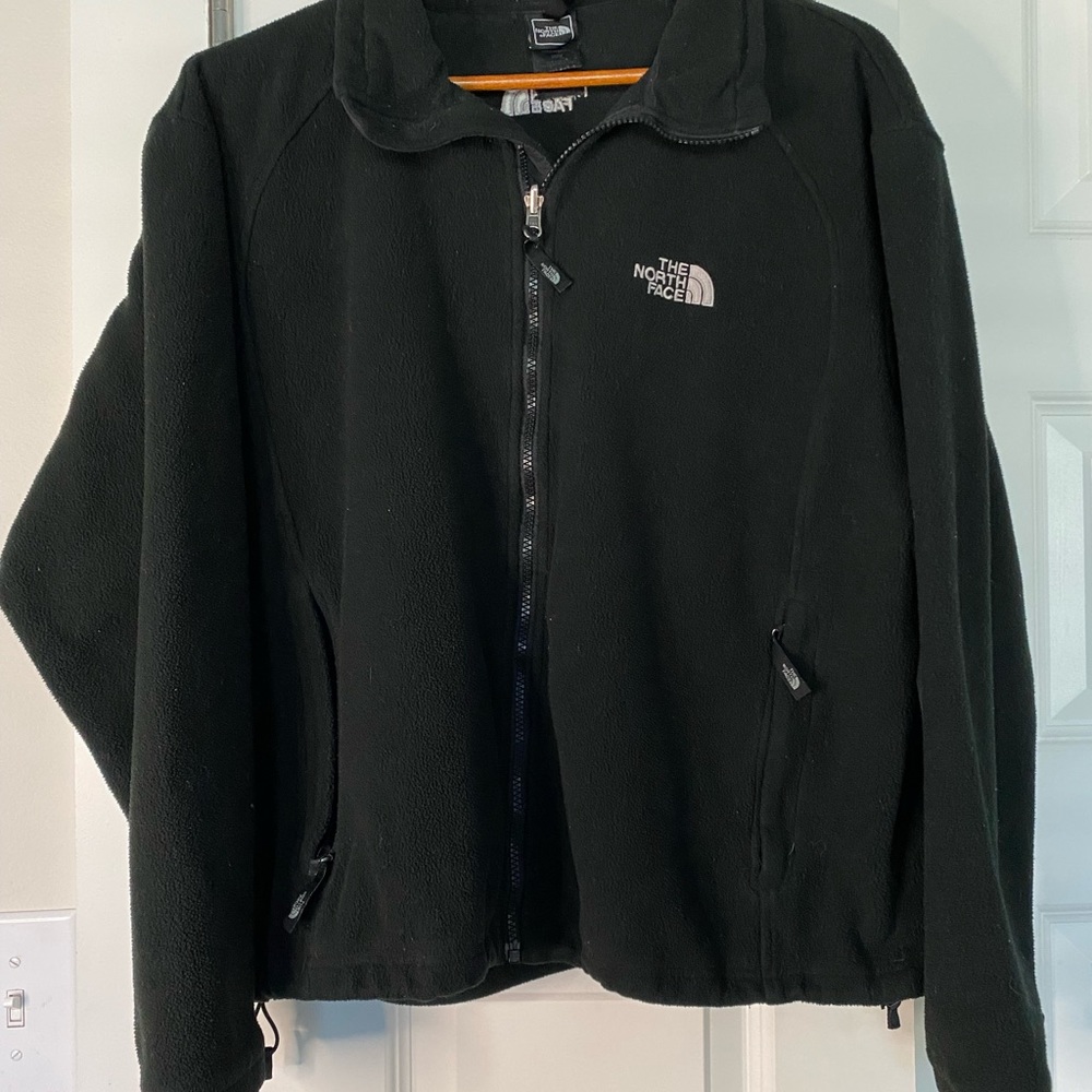 ⚡️The North Face Full Zip Fleece Jacket ⚡️ Black ⚡️ Medium - with zipper pockets
